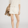 Frame The Mini Skirt in Shell
