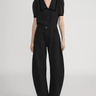 Frame The Velvet Trim Sailor Blouse in Black