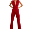 Free People Crvy Ring The Alarm Corduroy One Piece in Haute Red - Estilo Boutique