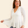 Free People Janey Lace Top in Ivory - Estilo Boutique