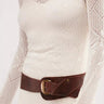 Free People Jericho Hip Belt in Dark Roast - Estilo Boutique