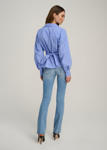 Favorite Daughter The Back Story Shirt in Blue White Stripe