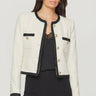 Generation Love Amber Tweed Jacket in Cream Black
