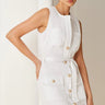 Generation Love Billie Cotton Sateen Dress in White - Estilo Boutique