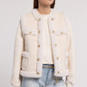 Generation Love Chad Vegan Suede Shearling Vest in Snow/White - Estilo Boutique