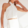 Generation Love Edith Halter Top in White