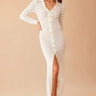 Generation Love Eleni Pointelle Knit Dress in White