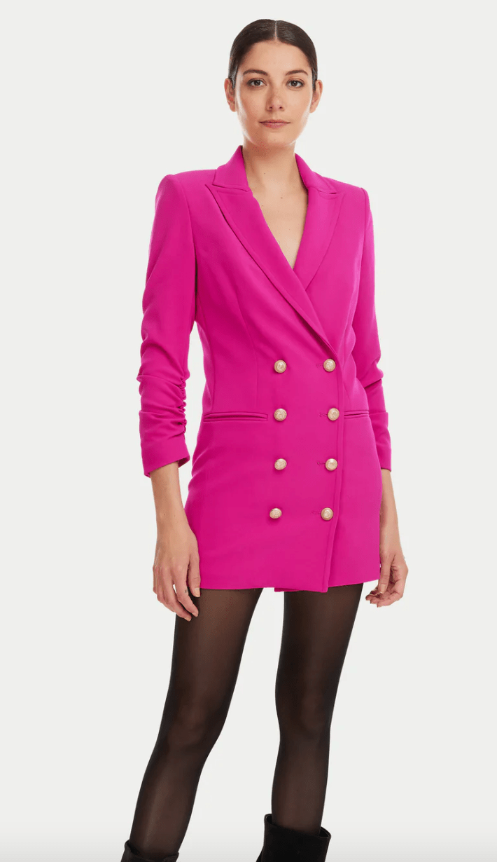 Generation Love Gwen Blazer Dress in Hot Pink - Estilo Boutique