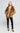 Generation Love Heloise Faux Fur Belted Wrap Jacket in Toasted Brown