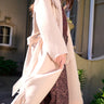 Generation Love Jenny Fringe Wool Coat in Soft Beige