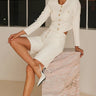 Generation Love Katina Crepe Bermuda Shorts in White - Estilo Boutique