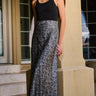 Generation Love Katrine Snake Satin Skirt in Forest Python Moss