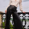 Generation Love Keiko Vegan Leather Pants in Black