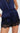 Generation Love Lana Lace Hammered Satin Shorts in French Navy Black