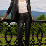 Generation Love Lex Vegan Leather Leggings in Black