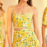 Generation Love Linda Floral Poplin Bra Top in Floral Fantasy