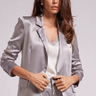 Generation Love Madison Satin Blazer in Platinum - Estilo Boutique