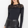 Generation Love Ona Lace Combo Top in Black
