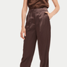 Generation Love Portia Satin Pants in Espresso - Estilo Boutique