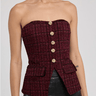 Generation Love Quinn Tweed Vestier in Malbec Multi
