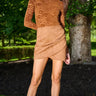 Generation Love Shyann Vegan Suede Mini Skirt in Tawny