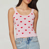 Generation Love Tess Hearts Intarsia Strap Tank