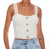 Generation Love Tiffany Tweed Bustier in Cream