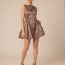 Gilner Farrar Adrianne Dress in Kaleidscope Leopard Print