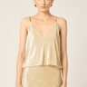 Gilner Farrar Hera Top in Gold Cream