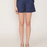 Gilner Farrar Kai Shorts in Blue Linen