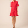 Gilner Farrar Payden Dress in Red Eyelet