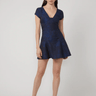 Gilner Farrar Sady Dress in Blue Floral Jacquard