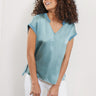 Go Silk Anytime Tee in Pool - Estilo Boutique