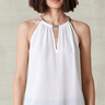 Go Silk Go A Cut Above Cutaway in White - Estilo Boutique