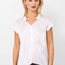 Go Silk Go Anytime Tee in White - Estilo Boutique