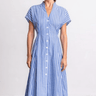 Go Silk Go For A Spin Dress in Borrow Boys Stripe
