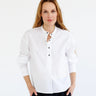 Go Silk Go Neckband of Brothers Shirt in White