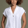 Go Silk Go Notch-Urally Camp Shirt in White