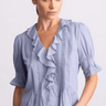 Go Silk Go Oh So Romantic Blouse in Chambray