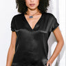 Go Silk Go Raw Revisited Tee Luxe in Washed Black