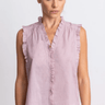 Go Silk Go Ruffle Me Up Blouse in Buff