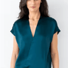 Go Silk Go Wrapper's Delight Top in Neptune