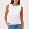 Goldie Tees Ava Henley Tank in White