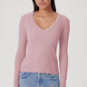 Goldie Tees Valerie Top in Rose