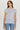Goldie Tees Watercolor Stripe Ringer Tee in Infinity