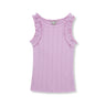 Habitual Girl Ruched Sleeve Tank Top in Lilac - Estilo Boutique