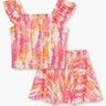 Habitual Girl Smocked Skirt Set in Print - Estilo Boutique