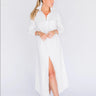 Hancock Alamo Maxi Dress Tocuyo in White