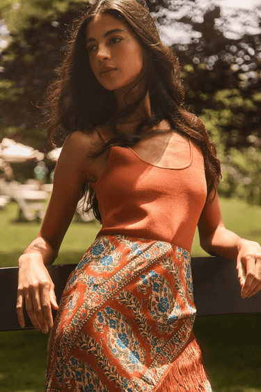 Hunter Bell Allyne Skirt in Glen Brown