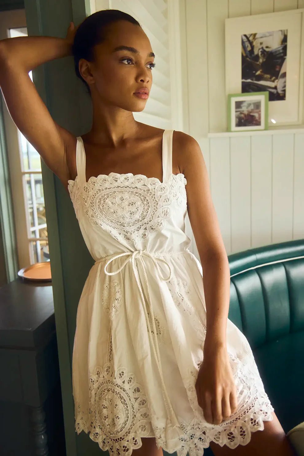 hunter bell dress Nicole Dress, Somers Shell Cream, Size M Framed by tied spaghetti straps and a softly ruffled camisole neckline Explore Hunter Bell Dress Collection